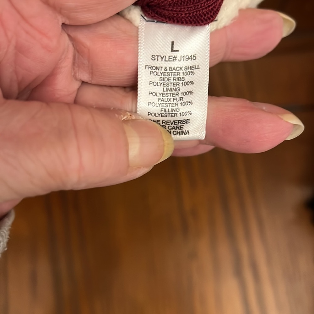 Womens burgundy trimmed in black size large nwt - Picture 12 of 14